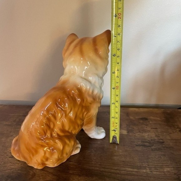 Ceramics/Porcelain Cat Figure White Orange Striped Rare Andrea by Sadek‎ 1960's - Picture 4 of 5